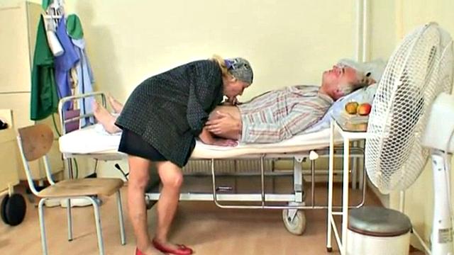 Older Men Blowjob and Threesome at Hospital