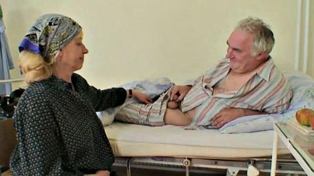 Older Men Blowjob and Threesome at Hospital