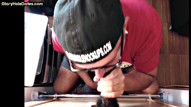 Gloryhole IR BJ DILF barebacked at home after gloryhole