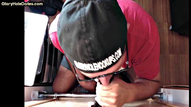 Gloryhole IR BJ DILF barebacked at home after gloryhole