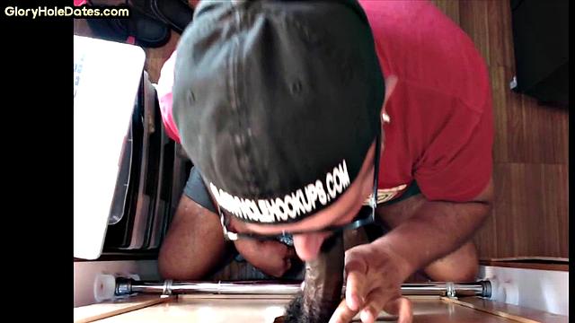 Gloryhole IR BJ DILF barebacked at home after gloryhole