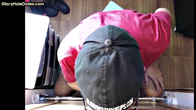 Gloryhole IR BJ DILF barebacked at home after gloryhole