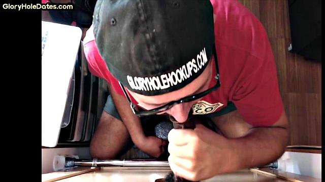 Gloryhole IR BJ DILF barebacked at home after gloryhole