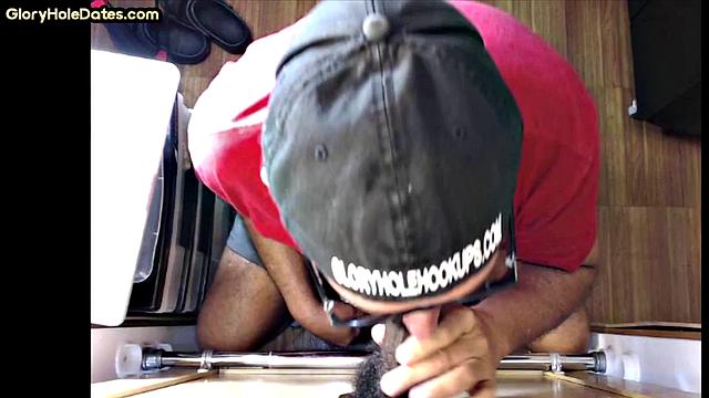 Gloryhole IR BJ DILF barebacked at home after gloryhole