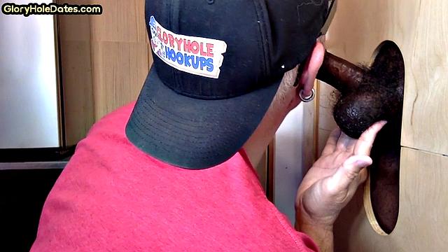 Gloryhole IR BJ DILF barebacked at home after gloryhole