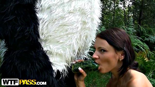 Fucking in the fresh air with a hottie