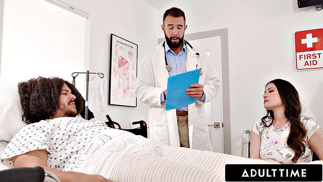 ADULT TIME - Horny Babe Alison Rey Cucks Her Husband By Fucking His Doctor! CUCKOLD HUMILIATION