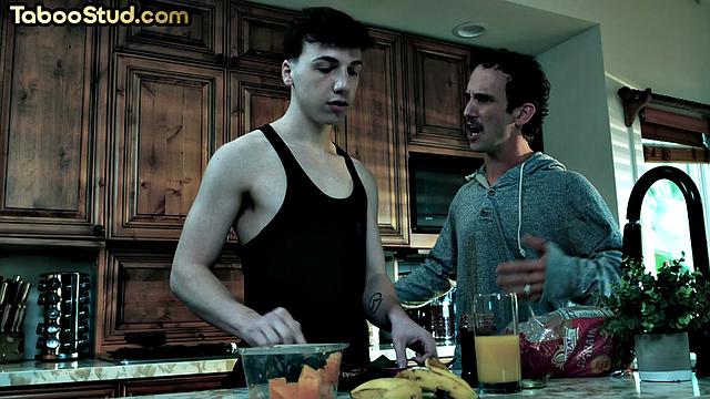 Handsome stud doggyfucked by lover