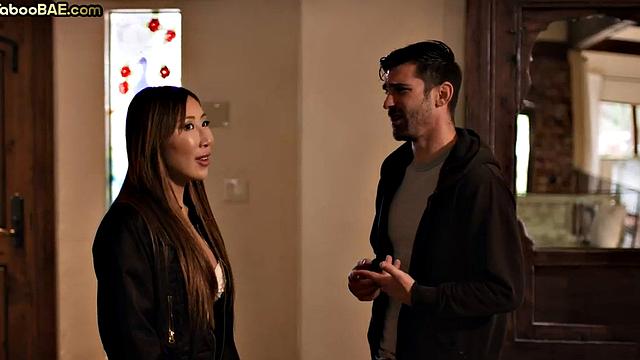 Asian babe doggystyled by beau