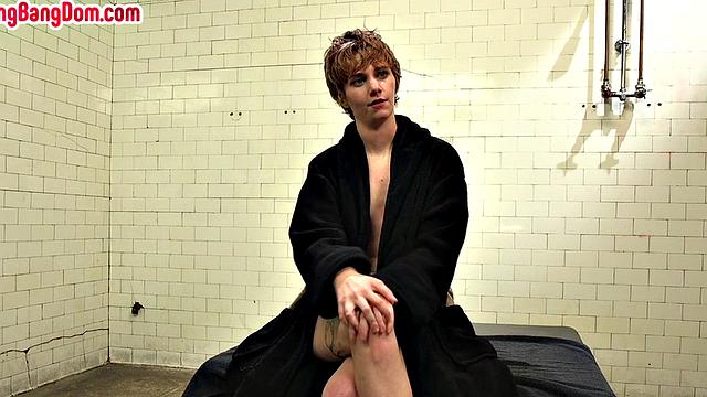 Shorthaired girl gangbanged