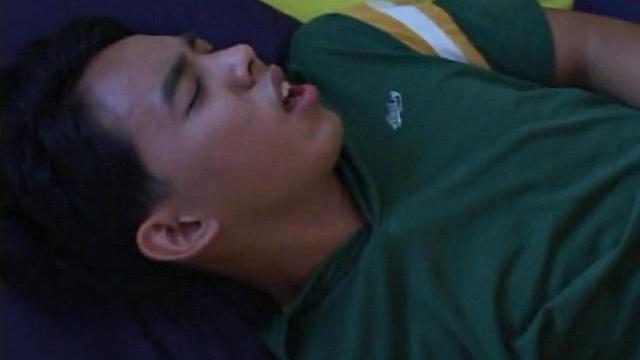 Picked up Asian twink stuffed after giving blowjob