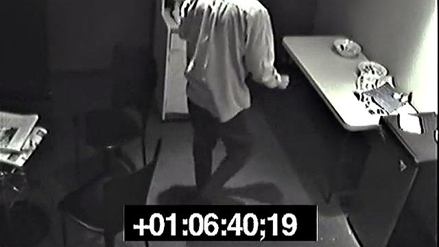 Secret pissing slut screws her colleague