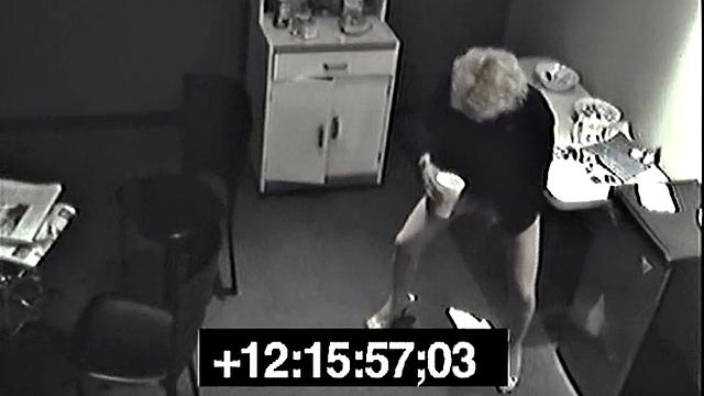 Secret pissing slut screws her colleague