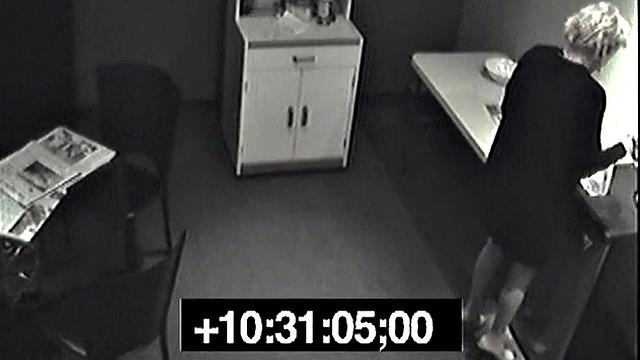 Secret pissing slut screws her colleague