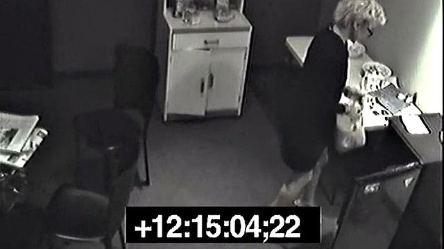 Secret pissing slut screws her colleague