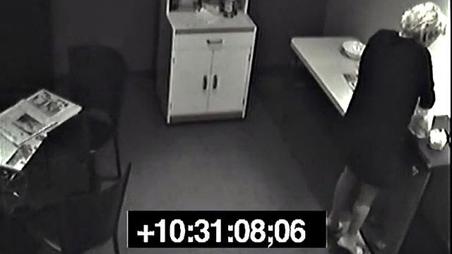 Secret pissing slut screws her colleague