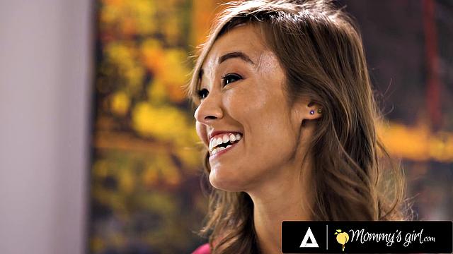 MOMMY'S GIRL - Naughty MILF Christy Love Teaches Naturally Stacked Stepdaughter To SQUIRT