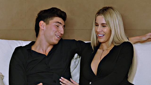 Sexy Miss Naughty shows her skills by providing a blow-job to her naughty host in the kitchen - jism slurping and splooging all over - XXX!