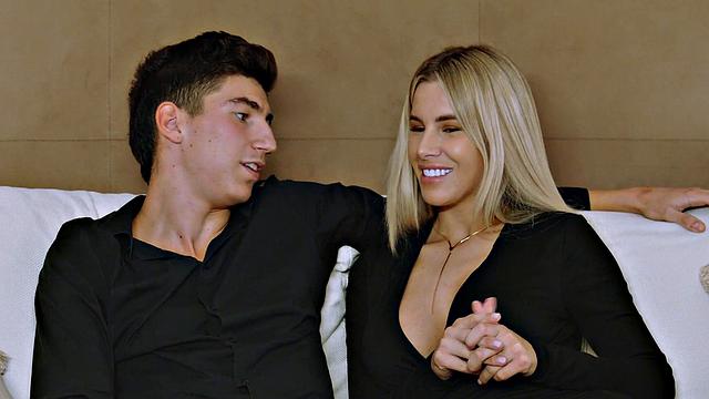 Sexy Miss Naughty shows her skills by providing a blow-job to her naughty host in the kitchen - jism slurping and splooging all over - XXX!