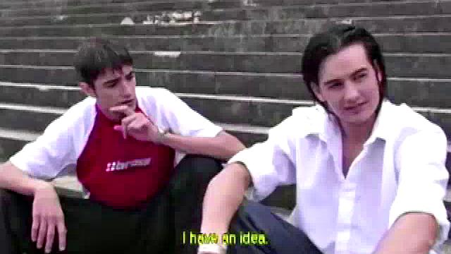 Carlos Morales and Felipe Pietro seduce their mature teacher, Nicolas Garrido. Nicolas gets a face full of when he kneels before the two Latin and takes turns sucking them.