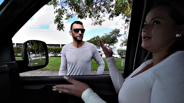 Real amateur stud fucks gay ass in public van outdoor
