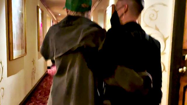 Inked masc gf nipple sucked and kissed by boyfriend