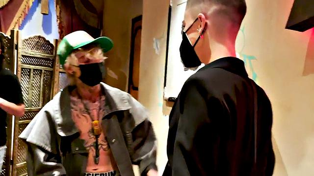 Inked masc gf nipple sucked and kissed by boyfriend