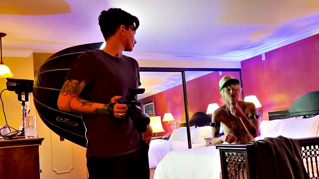 Inked masc gf nipple sucked and kissed by boyfriend