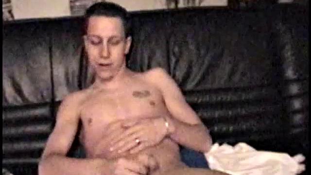 Dominic strokes his cock and shows off for the camera