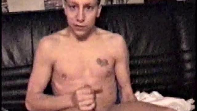 Dominic strokes his cock and shows off for the camera