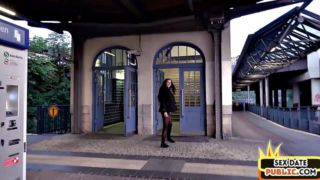 Stunning big bae doggystyled outdoor 