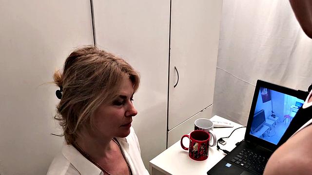 Naughty boy convinces blonde tutor to get wet & wild with him