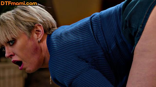 Cockhungry cougar doggystyled