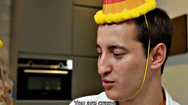 HUNT4K. Blonde has anal sex with stranger while her man watches