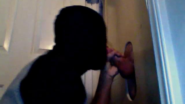 masked pro takes cock at the gloryhole and doesn't even ask for a name