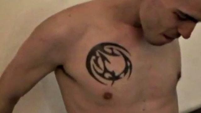 Tattooed German studs enjoy cocksucking and kissing at their!