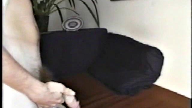 Logan gets up on his knees, pulls his shirt up and yanks on his cock. Then he slips off his boxers and thrusts his ass in the air.