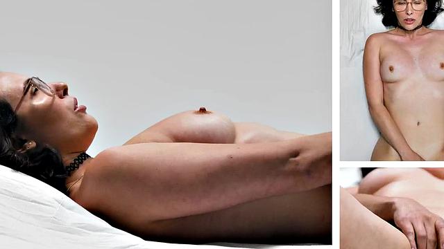 Casting nersy babe masturbates her pussy until orgasm