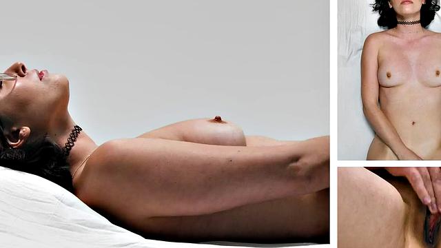 Casting nersy babe masturbates her pussy until orgasm