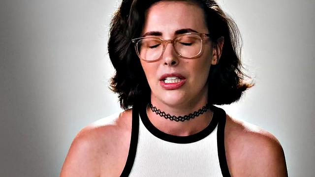 Casting nersy babe masturbates her pussy until orgasm