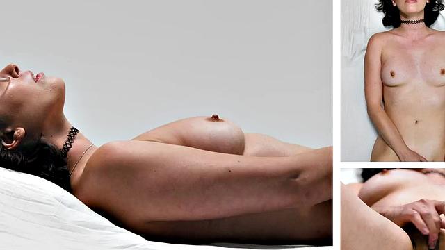 Casting nersy babe masturbates her pussy until orgasm