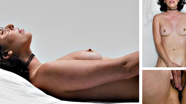 Casting nersy babe masturbates her pussy until orgasm