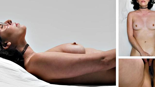 Casting nersy babe masturbates her pussy until orgasm