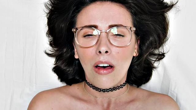 Casting nersy babe masturbates her pussy until orgasm