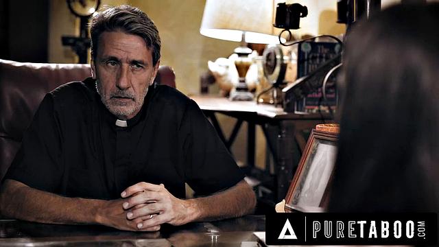 PURE TABOO Creepy Priest Convinces Sinful Bride Gia Paige To Submit In Exchange For Absolution