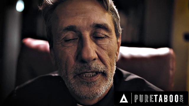 PURE TABOO Creepy Priest Convinces Sinful Bride Gia Paige To Submit In Exchange For Absolution
