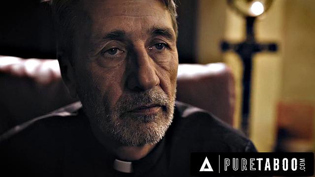 PURE TABOO Creepy Priest Convinces Sinful Bride Gia Paige To Submit In Exchange For Absolution