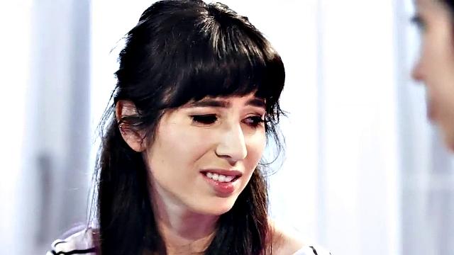 Sinful stepsister gets rimmed and licked in bathtub