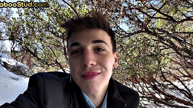 Tied up Jock analfucked by wild guy after oral