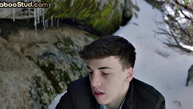 Tied up Jock analfucked by wild guy after oral